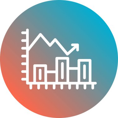 grafik ikonu vektör illüstrasyonu
