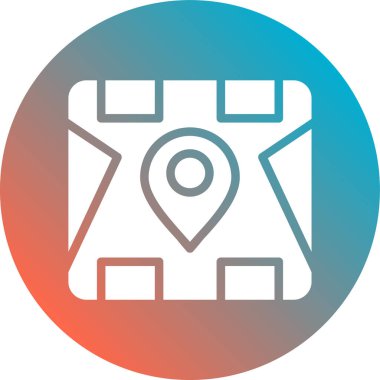 konum simgesi vektör illüstrasyonu