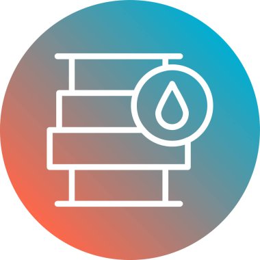 Beyaz üzerine yağ simgesi vektörü