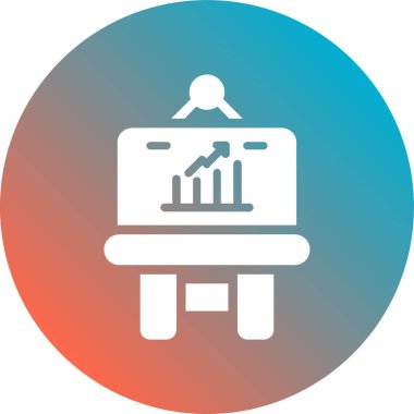 Vektör çizelgesi simgesi, vektör illüstrasyonu