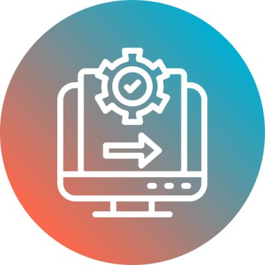 Simge vektör illüstrasyonu ayarlanıyor