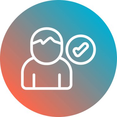 Kullanıcı simgesinin vektör çizimi