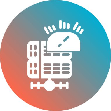 Bir hesap makinesi simgesinin vektör illüstrasyonu