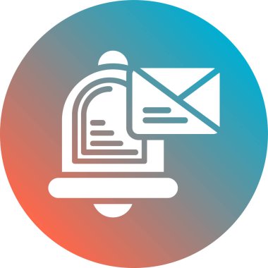 E- posta simgesinin vektör illüstrasyonu