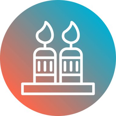 Mum. Web simgesi vektör illüstrasyonu