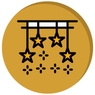 yıldız vektör simgesi modern basit vektör illüstrasyonu