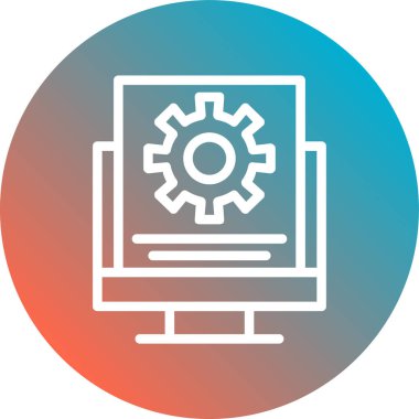 Ayarlama. Web simgesi basit illüstrasyon