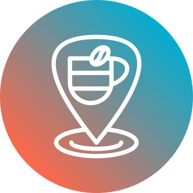 Vektör Kahve Simgesi illüstrasyonu