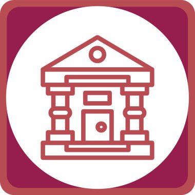 Banka binası. Resim simgesi