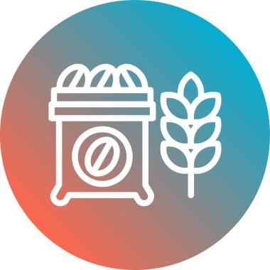 buğday simgesinin vektör illüstrasyonu