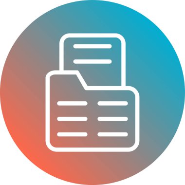 Belge simgesinin vektör illüstrasyonu