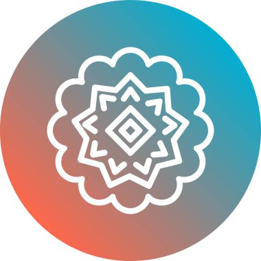 Modern çiçek simgesinin vektör illüstrasyonu