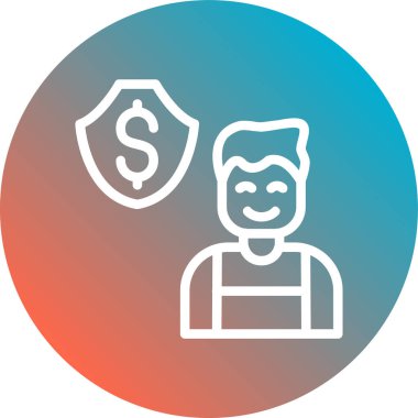 Dolar simgesi vektör illüstrasyonu