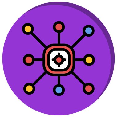 Ağ web simge vektör çizim