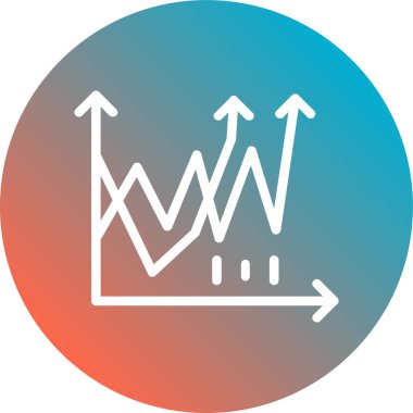 grafik simgesinin vektör illüstrasyonu