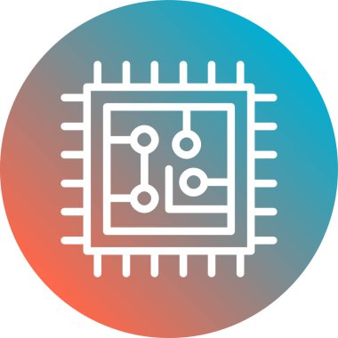 devre kartı simgesi vektör illüstrasyonu