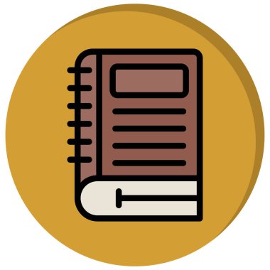 Kitap. Web simgesi basit illüstrasyon