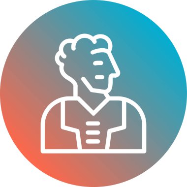 avatar erkek simgesi rozet stili