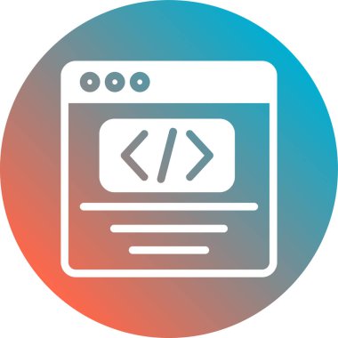 Web tasarım vektörü simgesi