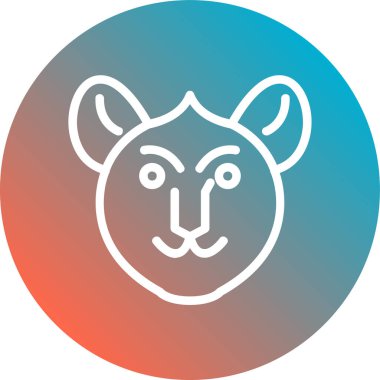 Modern b 'nin vektör illüstrasyonunda keçi ikonu yok