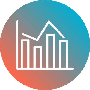 grafik ikonu vektör illüstrasyonu