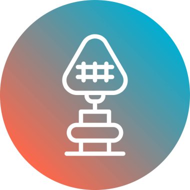 Bir ağaç simgesinin vektör illüstrasyonu