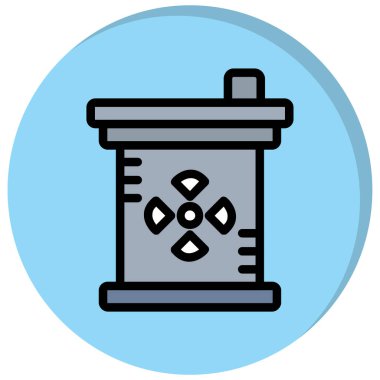 Çöp torbasıyla bir çöp kutusunun vektör çizimi