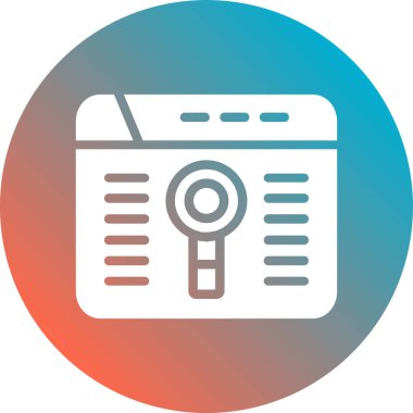 vektör Arama Simgesi illüstrasyonu