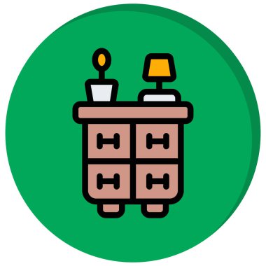 Otel simgesi vektör illüstrasyonu