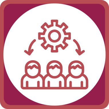 İnsan simgesinin vektör illüstrasyonu