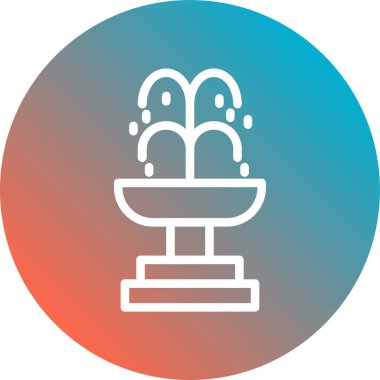 Su simgesinin vektör illüstrasyonu