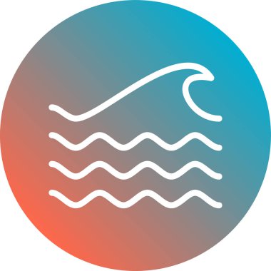 yüzme havuzu ikonu vektör çizimi tasarımı