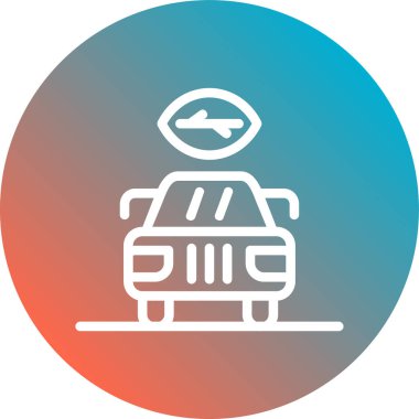 - Araba. Web simgesi basit illüstrasyon