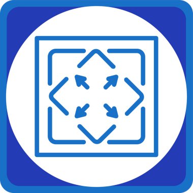 Bir yolun mavi ve beyaz renginin vektör çizimi