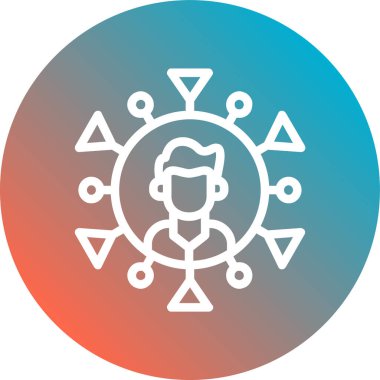 Vektör illüstrasyonu, insan simgesi