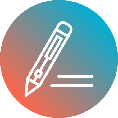 Kalem vektör simgesi. resimleme