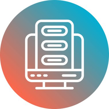 Modern eğitim ikonunun vektör illüstrasyonu