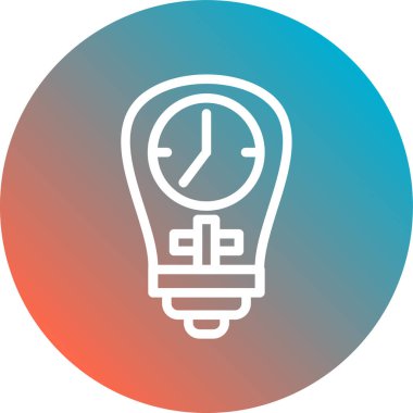 Ampul simgesinin vektör illüstrasyonu