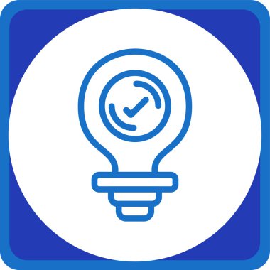 ampul simgesi vektör illüstrasyonu