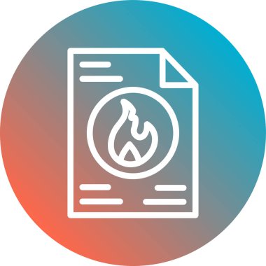 Gaz simgesinin vektör illüstrasyonu