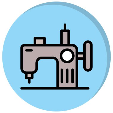 - Makine. Web simgesi basit illüstrasyon