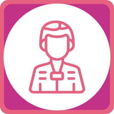 kadın simge vektör illüstrasyonu