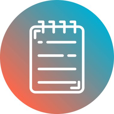 Simge vektör illüstrasyonunu listele