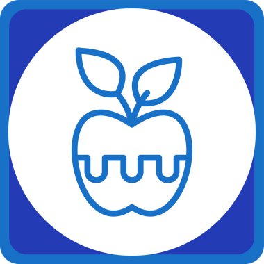 elma simgesinin vektör illüstrasyonu