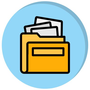 Dosya. Web simgesi basit illüstrasyon