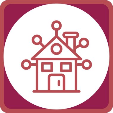 Bina simgesi. vektör illüstrasyonu