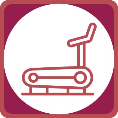 Egzersiz simgesinin vektör illüstrasyonu