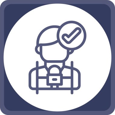 Modern eğitim ikonunun vektör illüstrasyonu