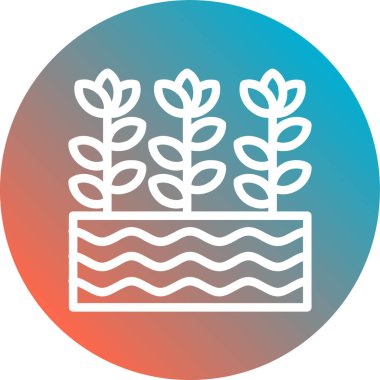 bitki simgesi vektör illüstrasyonu