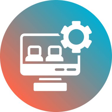 Ayarlama. Web simgesi basit illüstrasyon